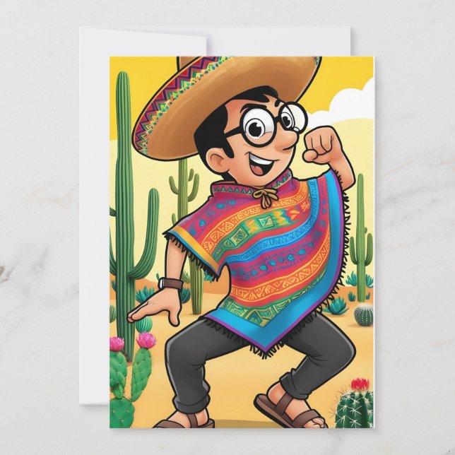 Cartão de Gnome do Cinco de Mayo (Frente)