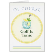 Cartão de Golfe Cocktail Country Club 'Golf Is Ton