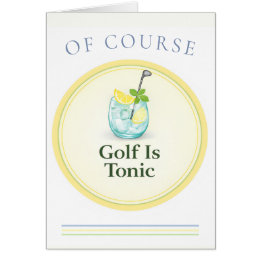 Cartão de Golfe Cocktail Country Club 'Golf Is Ton