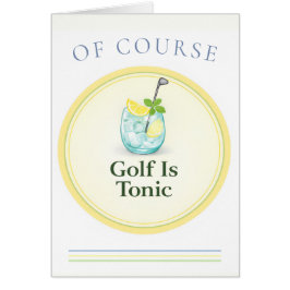 Cartão de Golfe Cocktail Country Club 'Golf Is Ton