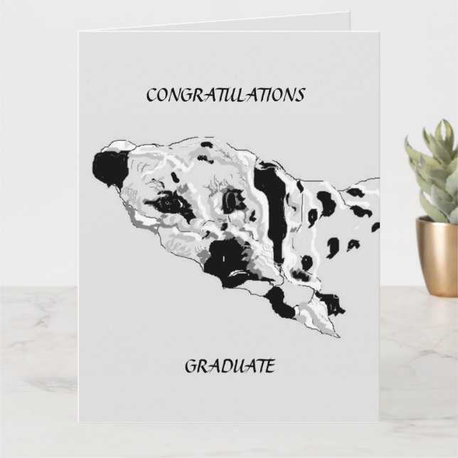 Cartão de Graduação: Dalmatianos (Planta pequena)