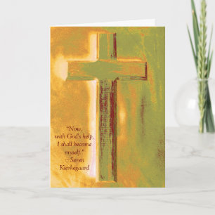 Cartão de Graduação de Cotação Seminária Kierkegar