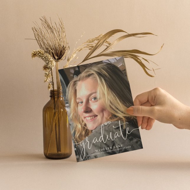 Cartão de Graduação de Fotos Vertical (Criador carregado)