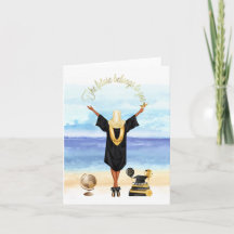 Cartão de Graduação de Menina Muçulmana