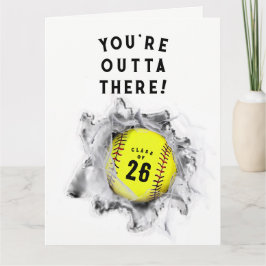 Cartão de Graduação de Softball