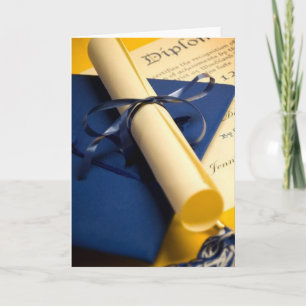 Cartão de Graduação Diploma