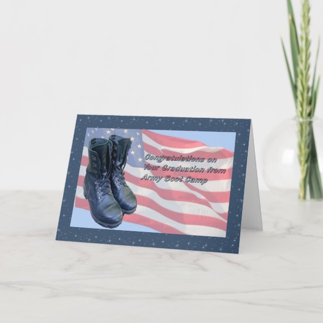 Cartão de Graduação do Campo de Boot do Exército (Frente)