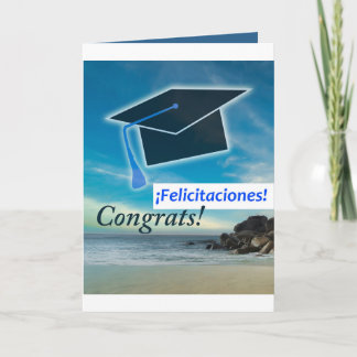 Cartão de Graduação espanhol Felicitaciones