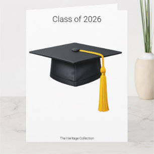 Cartão de Graduação Minimalista para Cão Turma de