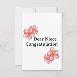 cartão de graduação para a sobrinha