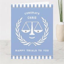 Cartão de Graduação para Faculdade de Direito