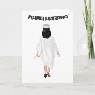 Cartão de Graduação Personalizado Chic para Faculd