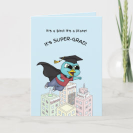 Cartão de Graduação Super Grad Bluebird