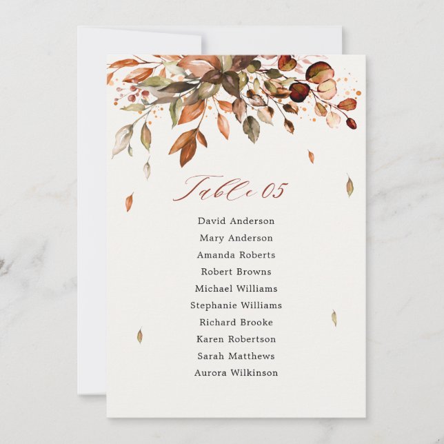 Cartão de Gráfico de Boho de País Russo do outono (Frente)