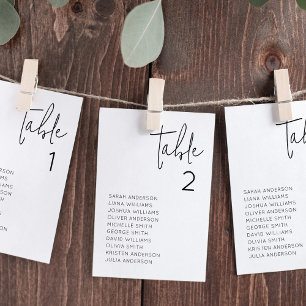 Cartão de Gráfico de Casamento Minimalista Moderno