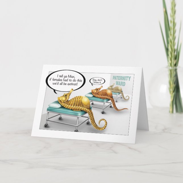 Cartão de Gravidez Masculino (Frente)