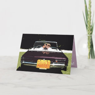 CARTÃO DE GREETING DE casamento masculino "recem c