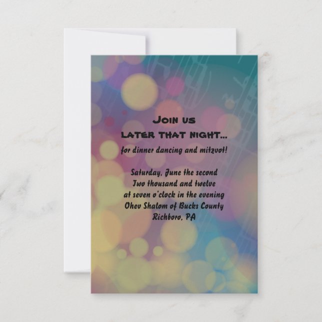 Cartão de Grupo de Recepção do Flute Player Bat Mi (Frente)