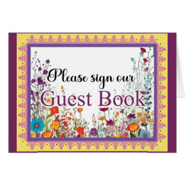 Cartão de Guestbook de Açúcar Gótico Gótico-Cinto