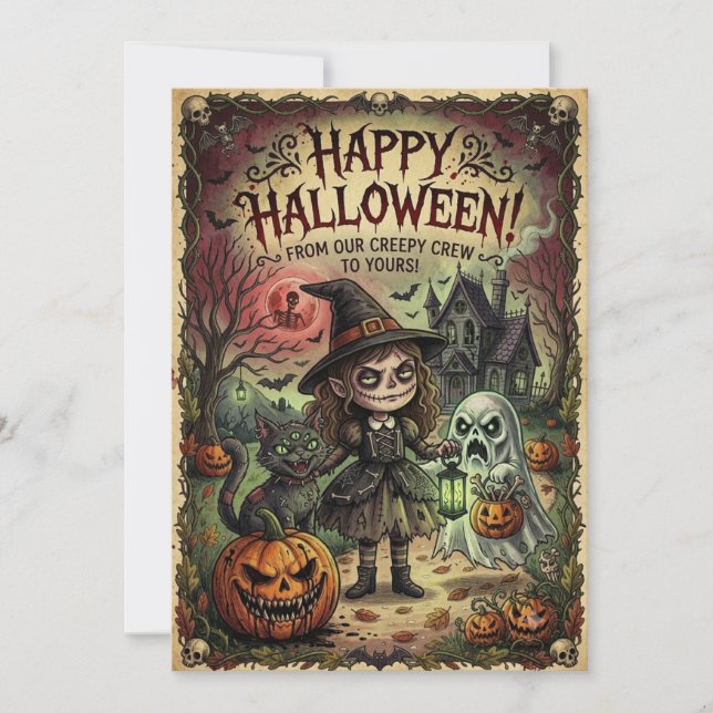Cartão de Halloween  (Frente)