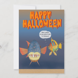 Cartão de Halloween 2025 FishFolkArt