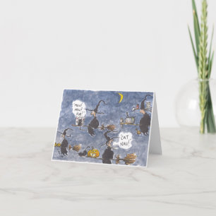 Cartão de Halloween de Navegação Cat