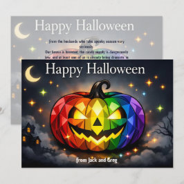 Cartão de Halloween LGBT 🎃🌈
