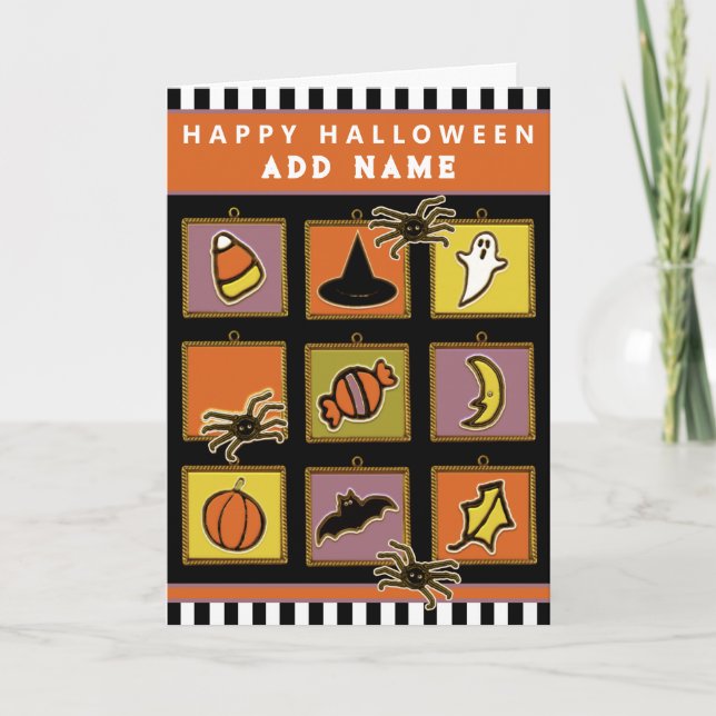 Cartão de Halloween Personalizado para Crianças (Frente)