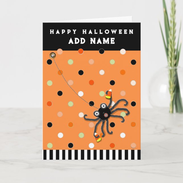 Cartão de Halloween Personalizado para Crianças (Frente)