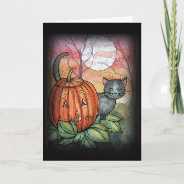 Cartão de Halloween por Molly Harrison (Frente)