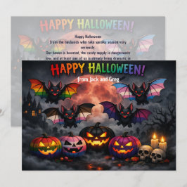 🎃🌈 Cartão de Halloween queer e assustador