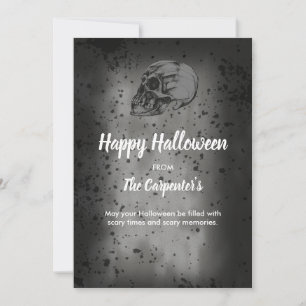 cartão de Halloween Skull & Bones