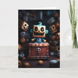 Cartão de Halloween Spooky Jack-in-a-Box