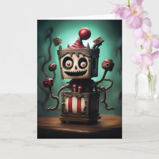 Cartão de Halloween Spooky Jack-in-a-Box
