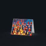 Cartão de Hanukkah 5<br><div class="desc">Um cartão para enviar à sua família,  amigos e colegas para celebrar e desfrutar do Hanukkah.</div>