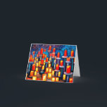 Cartão de Hanukkah 5<br><div class="desc">Um cartão para enviar à sua família,  amigos e colegas para celebrar e desfrutar do Hanukkah.</div>