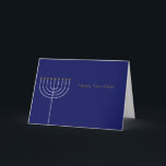 Cartão de Hanukkah com Menorah<br><div class="desc">Este é um dos nossos muitos cartões de Hanukkah e de Hanukkah/Natal.  Estão igualmente disponíveis como ecards em www.OurJewishCommunity.org</div>