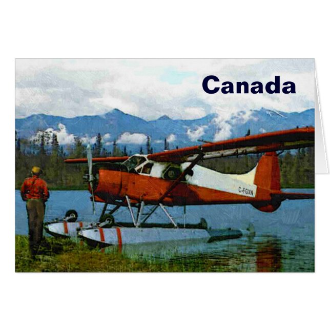 Cartão De Havilland Beaver Floatplane (Frente Horizontal)