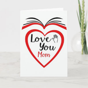 Cartão de História de Amor para a Mamãe