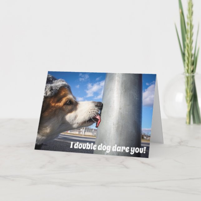 Cartão de História de Natal do Corgi (Frente)