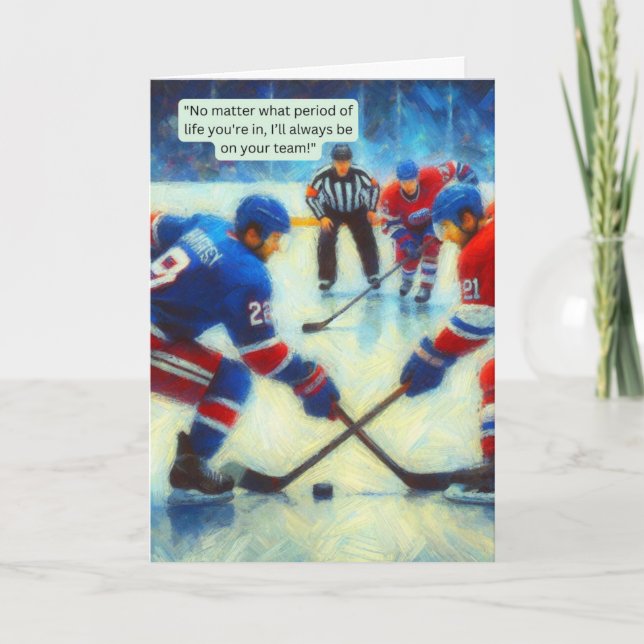 Cartão de Hóquei - "Aulas pela Vida" (Frente)