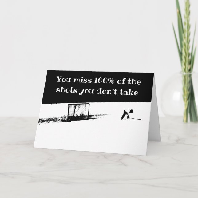 Cartão de Hóquei Motivacional (Frente)