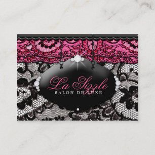 Cartão De Horário 311 Placa de Compromisso Lace de Luxe Rosa