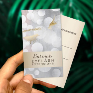 Cartão De Horário A nomeação carda extensões modernas da pestana 