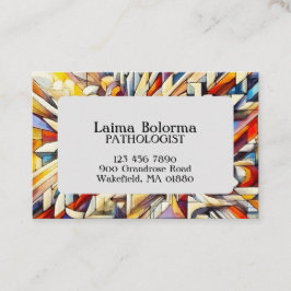 Cartão De Horário Abstrato personalizado