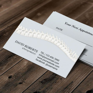 Cartão De Horário Ajuste da coluna terapêutica com Chiropractor Chir