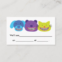 Animais bonitos no Orthodontist das cintas