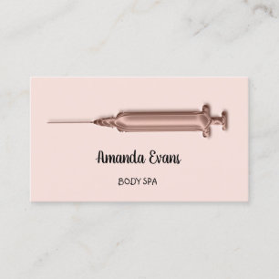 Cartão De Horário Aplicativo de seringa Botox do Cosmetologista de B