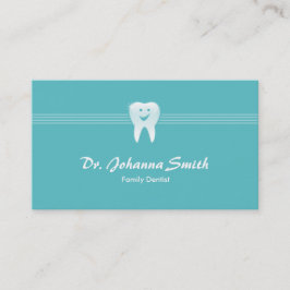 Cartão De Horário Aqua Sorrindo Dentologia Dental Mulher