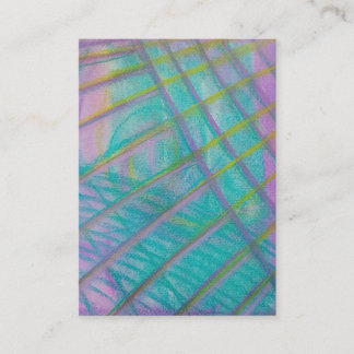 Cartão De Horário Arte Abstrata Colorida Única P34